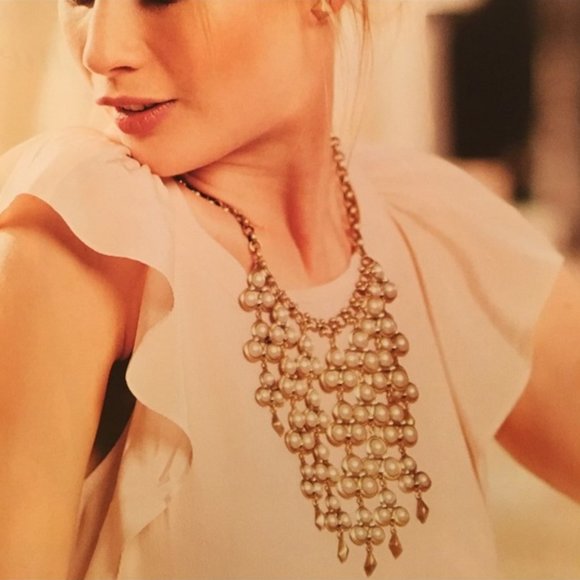 Stella & Dot | Daliah Pearl Drop Bib Necklace - Picture 6 of 15